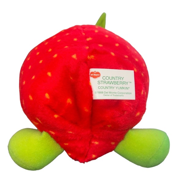 Del Monte Country Strawberry Plush Vintage Toy Collectible Advertising Fruit 9” - Picture 5 of 6